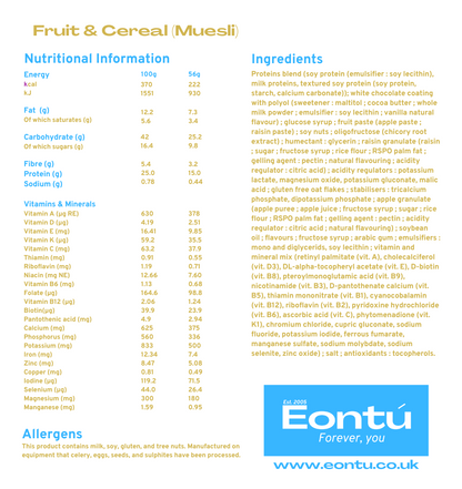 Fruit & Cereal (222kcal - 60g)